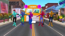 Spiderman Vs Gummy Dinosaur | Spiderman Ten Little Indians And Wheels On The Bus Go Round And Round