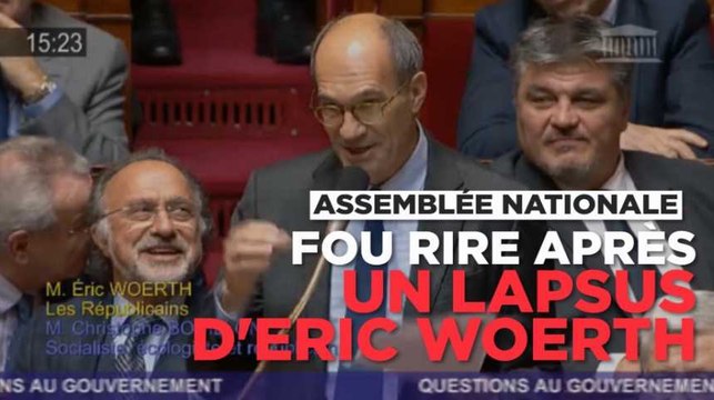 Un lapsus d'Eric Woerth provoque l'hilarité du gouvernement