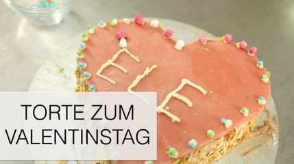 Zum Valentinstag eine Herz-Torte - Kantine Gold