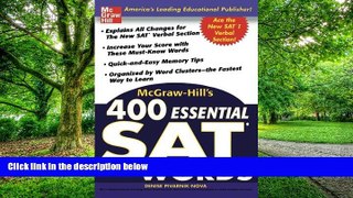 Best Price McGraw-Hill s 400 Essential SAT Words Denise Pivarnik-Nova On Audio