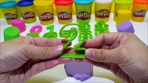 Learn To Count Numbers 0-10 with Play Doh Numbers Shape Mold For Kids Toddlers Preschoolers