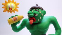 Hulk Captured in Pokeball | Batman Superheroes in Real Life Pokemon Stop Motion