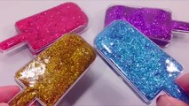 DIY Learn Numbers Counting How To Make Glitter Ice cream Slime Freeze Surprise Eggs Toys