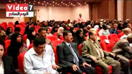 تكريم أسر الشهداء فى فعاليات الاحتفال بيوم الوفاء بأسوان