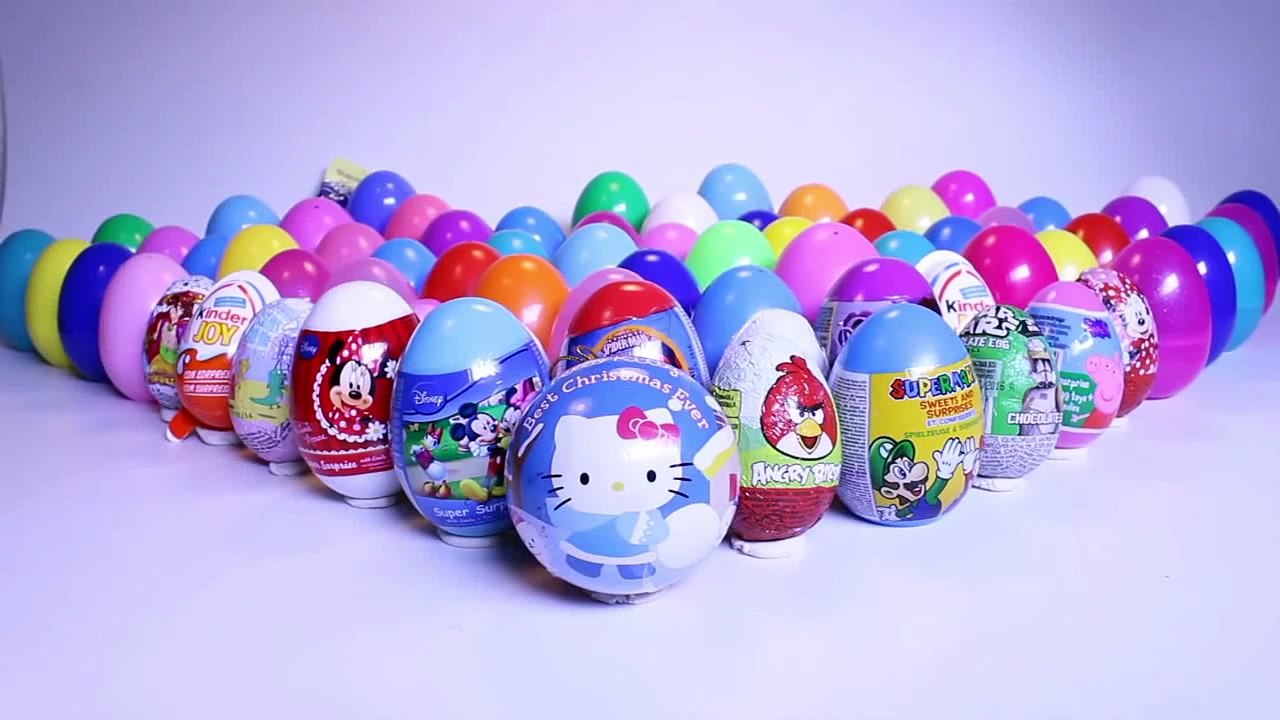 Surprise Eggs Peppa Pig Frozen Spider-Man Mickey Minnie Dora Disney Princess Huevos Sorpresa