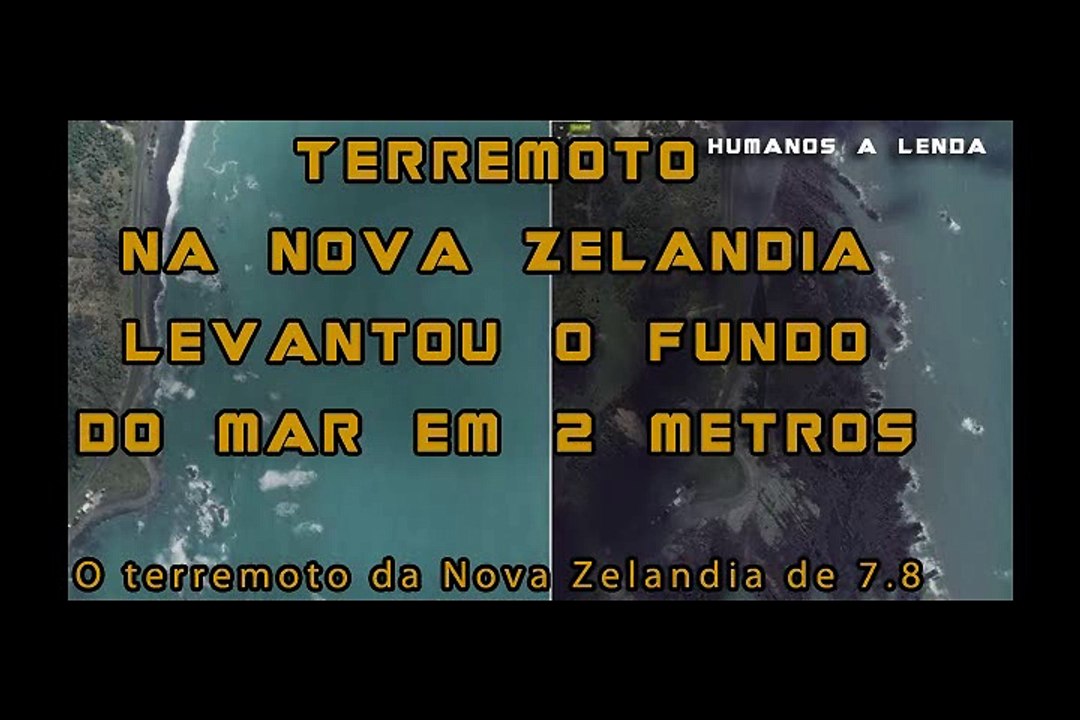 TERREMOTO DA NOVAZELÂNDIA DE 7.8 ELEVOU O FUNDO DO MAR EM 2 METROS