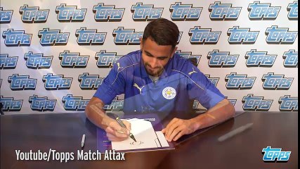 Mahrez se prend pour Pablo Picasso et dessine schmeichel