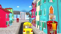 Wheels On The Bus Go Round Rhymes For Kids | Popular 3D Animated Nursery Rhymes For Kids