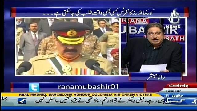Aaj Rana Mubashir Kay Sath - 29th November 2016