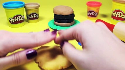 play doh hamburger