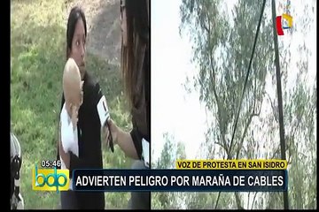 Advierten peligro por maraña de cables