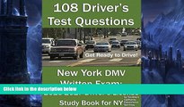 Pre Order 108 Driver s Test Questions for New York DMV Written Exam: Your 2016-2017 NY Drivers
