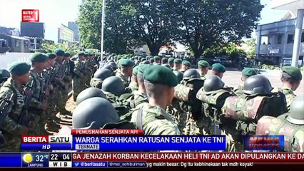 Ratusan Senpi Rakitan Dimusnahkan