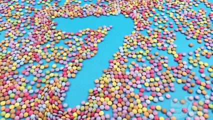 Learn Kids Simple Number Candy | Smarties Numbers for Baby | Count 1to20
