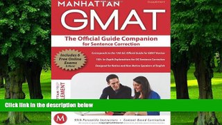 Best Price Official Guide Companion for Sentence Correction (Manhattan Gmat) Manhattan GMAT For
