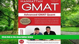 Best Price Advanced GMAT Quant (Manhattan Prep GMAT Strategy Guides) Manhattan GMAT On Audio