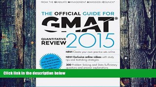 Price The Official Guide for GMAT Quantitative Review 2015 with Online Question Bank and Exclusive