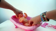 Baby Doll Bathtime Nenuco Baby Girl Change Diaper How to Bath a Baby Toy Videos