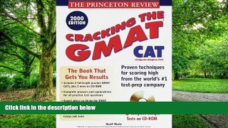 Best Price Princeton Review: Cracking the GMAT CAT with Sample Tests on CD-ROM, 2000 Edition