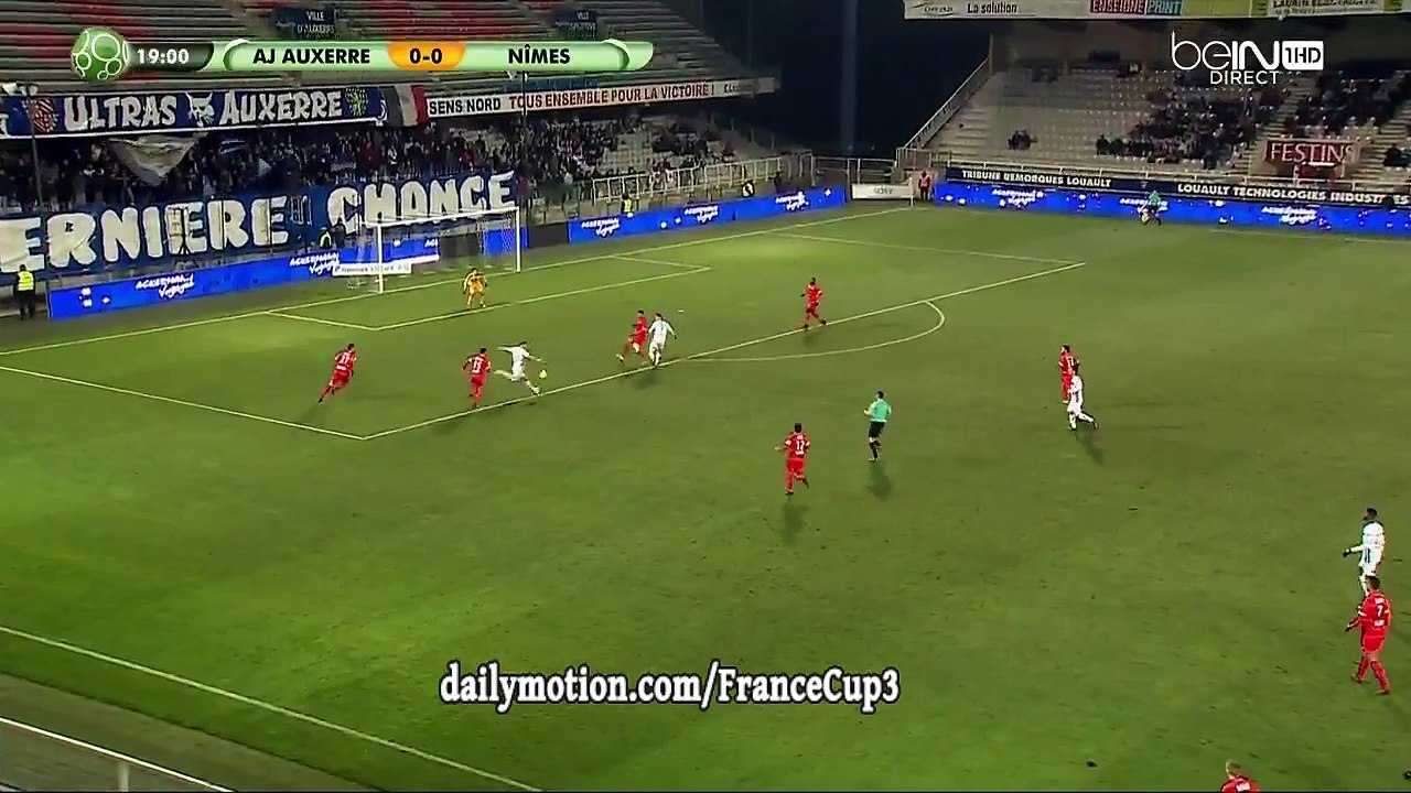 Gaetan Courtet Goal HD - Auxerre 1-0 Nimes - 29.11.2016