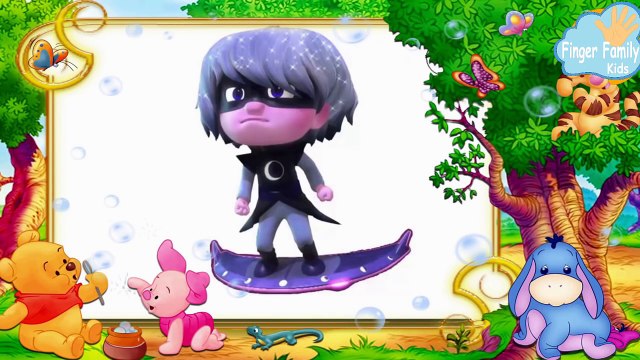 PJ masks Five little monkeys nursery song #peppa pig mummy call doctor Family finger PJ MASKS