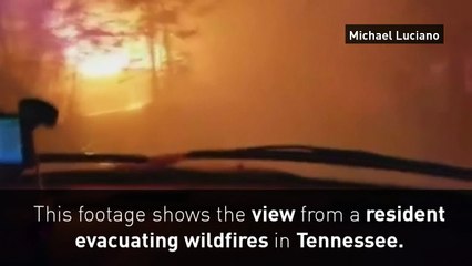 Wildfires ravage Tennessee