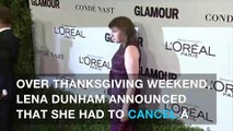 Lena Dunham takes a stand against 'sick-shaming'