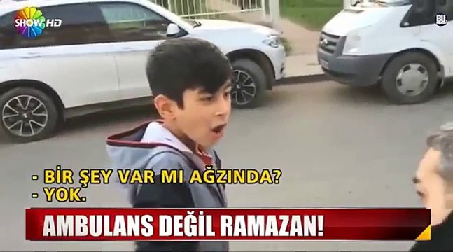 Ağzıyla Siren Sesi Çıkaran Ambulans Çocuk - Show Haber