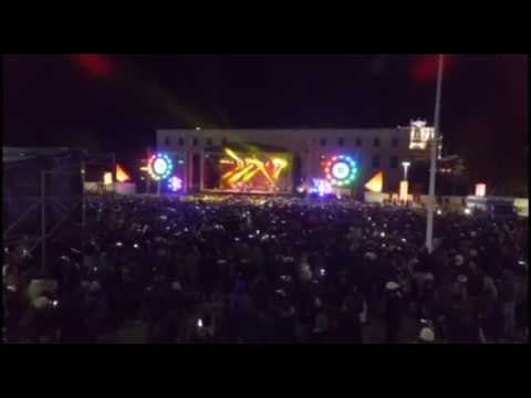 Giusy Ferreri duke performuar “Roma-Bangkok” në koncertin e zhvilluar tek sheshi “Nënë Tereza”