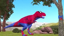 Spiderman Dinosaur Vs King Kong Finger Family Nursery Rhymes For Children | Dinosaurs Vs Gorilla