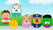 Learn Colors For Children With Hulk Paw Patrol Chase Skye Ryder #Animation