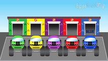 Learn Colors with Monster Trucks for Children - Kids Videos