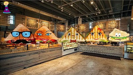 SANDWICH Finger Family Cartoon Nursery Rhymes | SANDWICH Finger Family