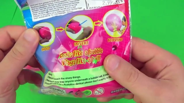 Inflate Bubble Ball - Fun Video for Kids - Play and Learn Colours with Play Doh Ice Cream