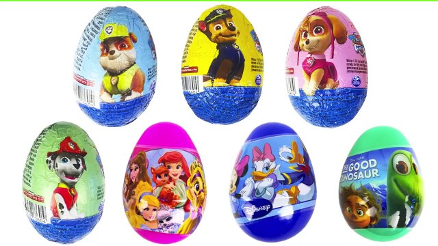 Patrulla Canina Huevos Sorpresa Marshall Chase Disney The Good Dinosaur Surprise Eggs Paw Patrol