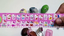 Surprise Eggs Minnie Mouse Surprise Egg, Hello Kitty Surprise Egg, Kinder Surprise Egg - Toys Review