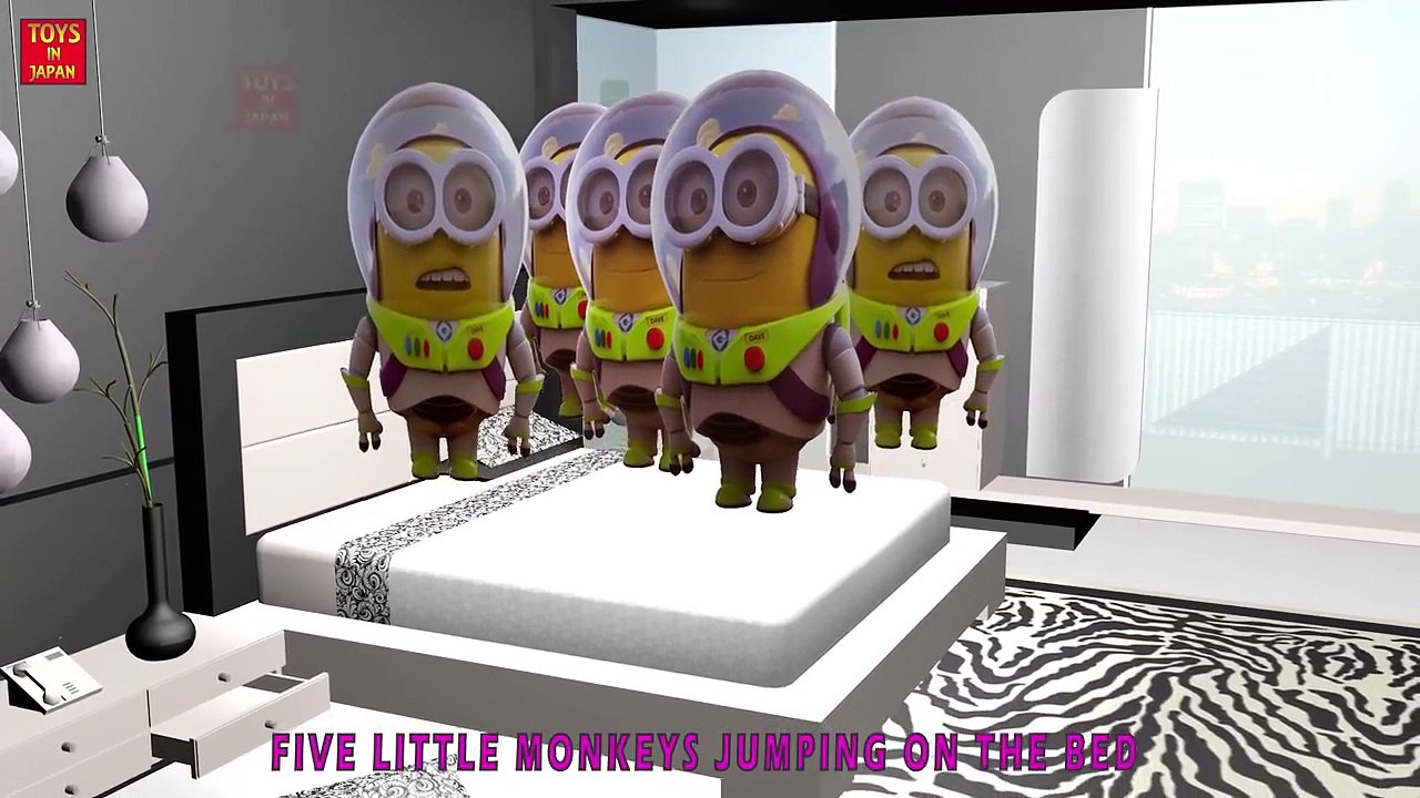 5 Little PICASSO MINIONS Jumping On The Bed & MORE | Nursery Rhymes for Children | 3D Animation