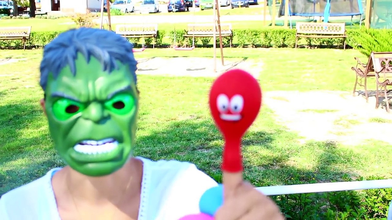 SuperHero Finger Family Song - Learn Colors with Spiderman and Balloons - Babies Songs