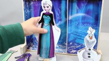 Mundial de Juguetes & Disney Frozen Fever Princess Elsa Dress up Doll Magnet Snowgies Toy