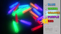 Learn Colours with Glow in the Dark Sticks and Star Wands! Fun Learning Challenge!