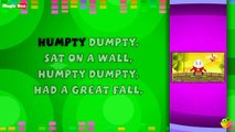 Humpty Dumpty - Karaoke Version With Lyrics - Cartoon/Animated English Nursery Rhymes For Kids