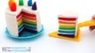 Modelling Clay Rainbow Cake Creative Fun for Kids with Play Dough DIY RainbowLearning