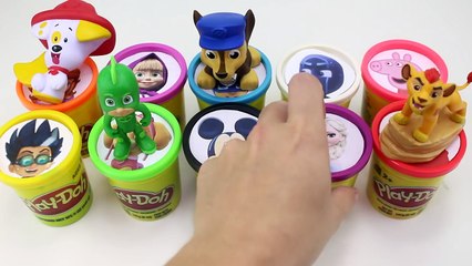 Скачать видео: PJ Masks Game - Peppa Pig, Masha & the Bear, Yo Gabba Gabba, Paw Patrol, PJ Masks, Play Doh Surprise