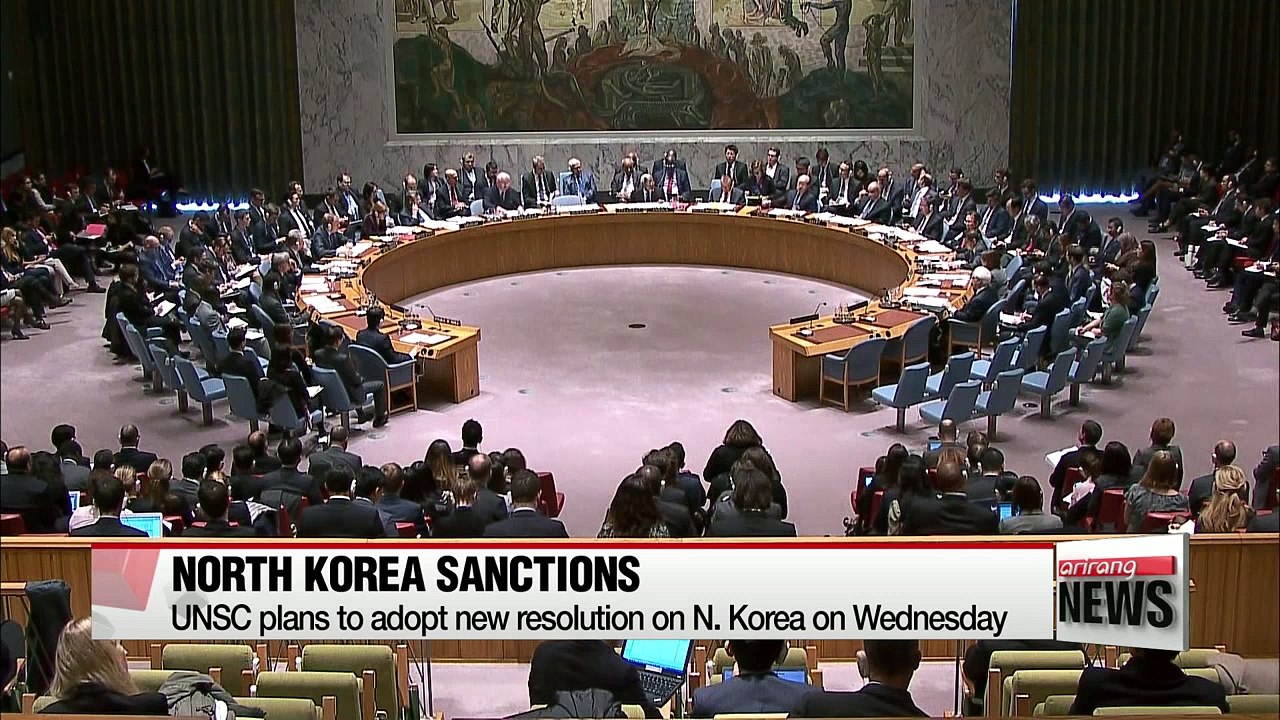 UN Security Council plans to adopt new resolution on N. Korea on Wednesday