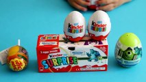 Kinder Surprise Monsters University Eggs Chupa Chups Surprise and Diney Pixar MU Egg