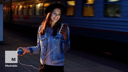 This portable charger is powered by energy created with your hand
