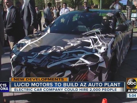 Lucid Motors bringing 2,000 jobs to Valley with new auto plant