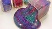 How To Make Glitter Galaxy Clay Slime Recipe DIY Toys PomPom !! 반짝이 갤럭시 액체괴물 만들기!! 액괴 클레이 슬라임 장난감