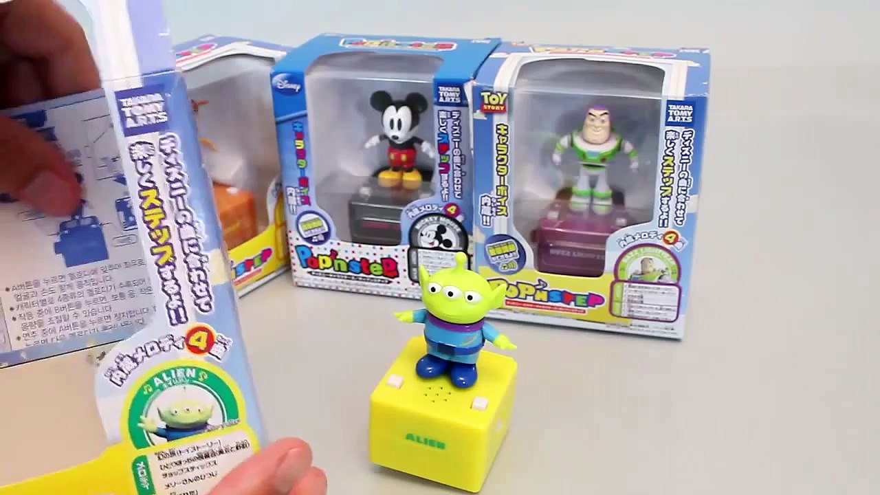 Mundial de Juguetes & Tomy Disney Pop n Step Melody Music Box Toy story, Mickey mouse Toys