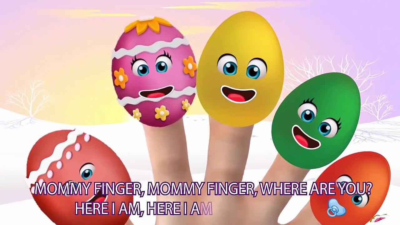 The Finger Family Easter Egg Cake Pops Family Nursery Rhyme | Easter Finger Family Songs